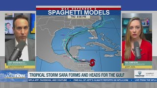 Tropical Storm Sara expected in Gulf next week [upl. by Farrar174]