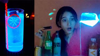 List the most common glowing drinks in the dark can even a sip of them make your teeth glow [upl. by Thibault207]