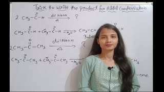 Trick to write product for aldol condensation class 12 Aldehyde ketone carboxylic acid [upl. by Olli]