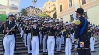 Marina Militare  Banda della Marina a Piazza di Spagna [upl. by Lupe]