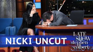 UNCUT The Nicki Minaj Interview With Stephen Colbert [upl. by Tnomal]