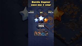 Battle Copter cost me a star ll Clash of Clans clashofclans coc shorts [upl. by Arbba504]