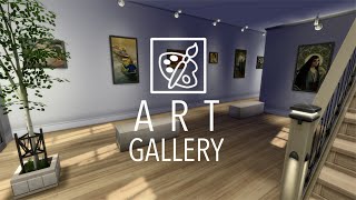 Building an art gallery in The Sims 4 [upl. by Nadoj]