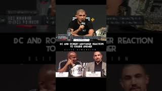 DC and robert whittaker reaction to khabib answer [upl. by Eanahc548]