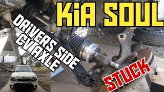 Kia Soul drivers side cv axle replacement [upl. by Kelcy]