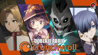 🤩 Estrenos INCREIBLES de ANIME en Crunchyroll con DOBLAJE en Abril 2024 [upl. by Aneekat134]