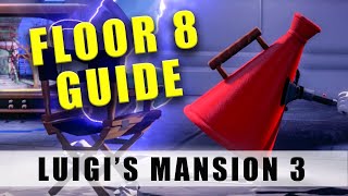 Luigis Mansion 3 Floor 8 walkthrough  How to get the Megaphone  100 8F guide [upl. by Oluas]