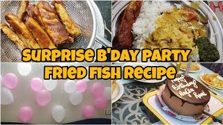 Hafsa ki first birthday  Fried fish recipe  Green chutney recipe [upl. by Ahcsat]