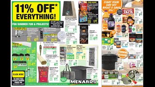 Menards 11 OFF Everything Sales Ad Flyer 0629202307092023Week 20 [upl. by Etnahc496]