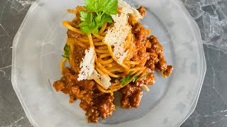 SPAGHETTI ALLA BOLOGNESE A MI ESTILO [upl. by Rushing]