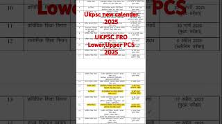 UKPSC new notification 2025 lower pcs 2025  Uttarakhand upper pcs 2025 FRO 2025 ukpsc calender [upl. by Jessamyn185]