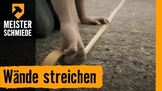 Wände streichen Planung amp Untergrundvorbereitung  HORNBACH Meisterschmiede [upl. by Urbai]