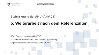 5 Weiterarbeit nach dem Referenzalter [upl. by Leeda]