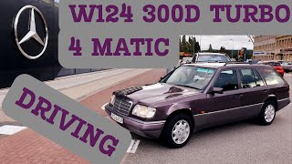 W124 4MATIC 300D TURBO DRIVING [upl. by Bandeen330]