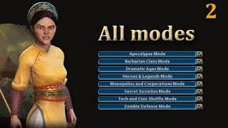 CIV 6 Deity  All special mods on part 2 [upl. by Ynnep270]