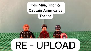 REUPLOADED WITH SOUND Endgame Trio VS Thanos [upl. by Enimrac]