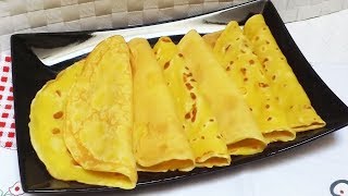 Crepes salate ricetta base  salty crepes recipes [upl. by Oirifrop]