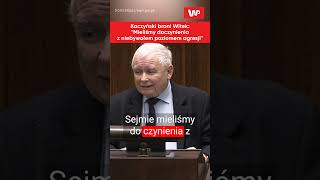 Kaczyński kontratakuje quotGrubiaństwo chamstwoquot Staje w obronie Elżbiety Witek shorts [upl. by Lionel]