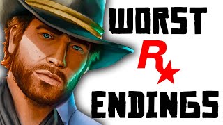 4 WORST Rockstar Games ENDINGS WORST Video Game Endings [upl. by Asus392]