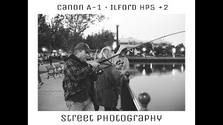 Street Photography Vlog Canon A1 x Ilford Hp5 [upl. by Uranie]