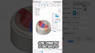 Fusion 360 Extruding in two directions 3dprinting fusion360tutorial fusion360 [upl. by Eemak285]