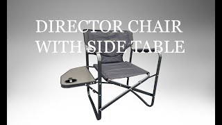 Outdoor Revolution Director Chair with Side Table [upl. by Eliathas810]