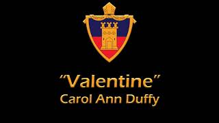 quotValentinequot by Carol Ann Duffy [upl. by Aniaz211]