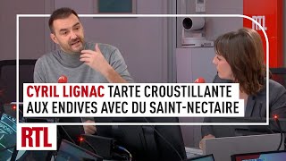 Cyril Lignac  tarte croustillante aux endives avec du Saintnectaire [upl. by Ym]