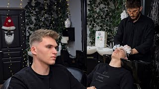 💈ASMR Barber Scalp Massage  Christmas Haircut ASMR Relaxing Sounds for Stress Relief 🎅🎄 [upl. by Lavoie]