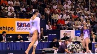 Dominique Moceanu  Floor Exercise  1998 US Gymnastics Championships  Women  Day 2 [upl. by Bartle]