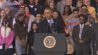 President Obamas speech at CCSU in New Britain [upl. by Acired]