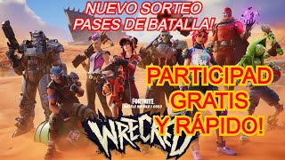 SORTEO PASES DE BATALLA FORTNITE BATTLE ROYALE JUNIO 2024 [upl. by Currey959]