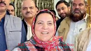 JampK Cabinet Minister Sakina Masood Itoo during Rajouri visit [upl. by Eirdua]