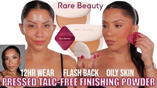 RARE BEAUTY TRUE TO MYSELF TINTED PRESSED FINISHING POWDER 12HR WEAR TESToily skinMagdalineJanet [upl. by Eilyah361]