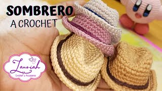 Sombrerito a Crochet  Para llavero o amigurumis [upl. by Aynot]