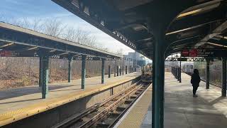 MTA R42 GARBAGE TRAIN AND WORK TRAIN AT 9TH AVENUE [upl. by Emera46]