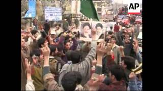 WRAP Iran Kashmir Pakistan protests against Iraq dome destruction [upl. by Nawrocki]