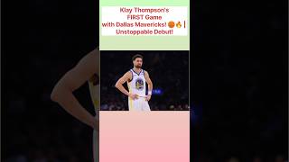 Klay Thompsons FIRST Game with Dallas Mavericks 🏀🔥  Unstoppable Debut shorts nba viralvideo [upl. by Box]