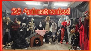 My FULL 2023 Halloween Animatronic Collection  OVER 20 ANIMATRONICS [upl. by Coniah]