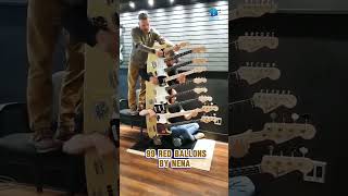 Incredible 9 Guitar Combo From Fender Custom Shop Plays 99 Red Ballons By Nena [upl. by Hallagan259]