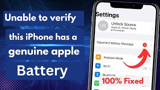 Important Battery Message iPhone 11121314 Pro Max  iPhone X Xs Max XR iPhone 66s 78 Plus Fix [upl. by Primrose]