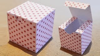 DIY Boite Cadeau en papier  Comment faire une boite carrée [upl. by Nailuj]