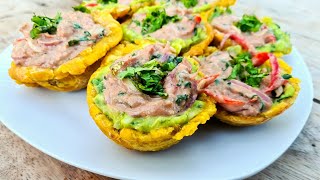 CÓMO HACER CANASTAS DE PLÁTANO CON CEVICHE DE ATÚN PASO A PASO  RECETAS PARA NEGOCIO ❤✔✔ [upl. by Onairotciv]