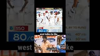 West Indies vs India comedy video 🤭 [upl. by Kreg]