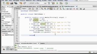 Java tutorial  how to use Nested Ifs and switch cases [upl. by Madeleine]