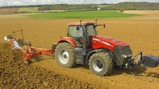 Case IH Magnum 340 Traktor mit GrégoireBesson OnLand Pflug [upl. by Ahsek]