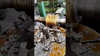 Reduction gear tapping process Good tools and machinery make work easy [upl. by Della708]