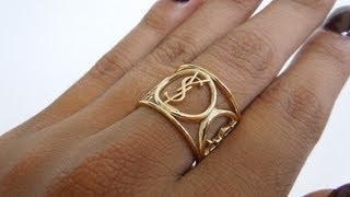 DIY YSL Ring From Lipstick Packaging  ReeseIsWeird [upl. by Takeshi405]