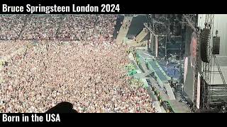 Born In The USA Bruce Springsteen London 2024 [upl. by Ijok]