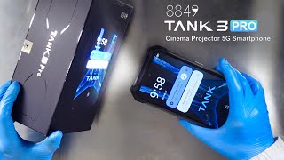 Unihertz 8849 TANK 3 PRO Projector 5G Best rugged Smartphone 2024 review amp unboxing [upl. by Rengia]